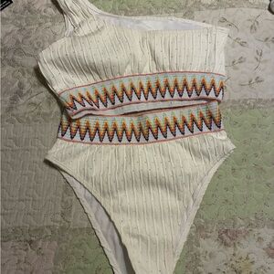 Colorful Patterned  One Piece Swimsuit